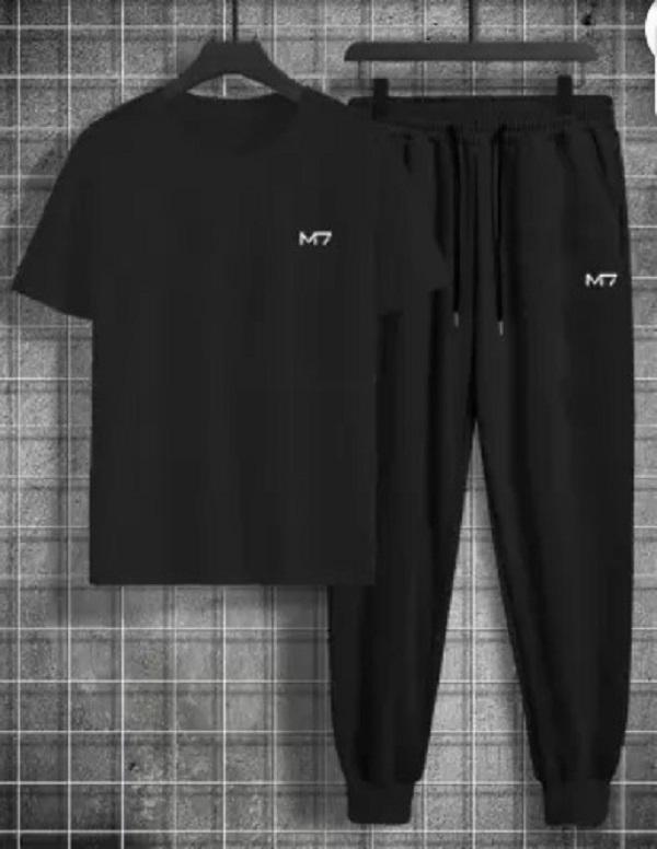 Unisex Printed Polyester Track Suit M7 Logo – White-Black, Black, Yellow-Black, Red-Black & Blue-Black - Image 3