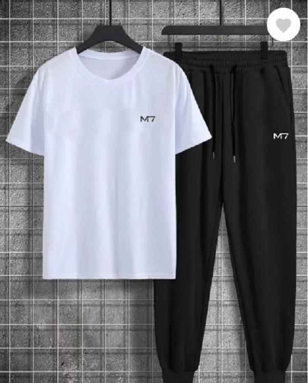 Unisex Printed Polyester Track Suit M7 Logo – White-Black, Black, Yellow-Black, Red-Black & Blue-Black - Image 2