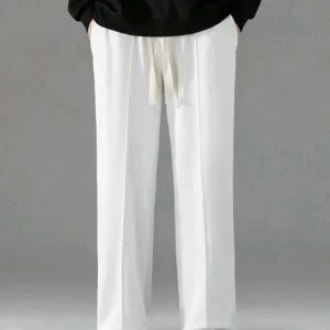 Women Drawstring Pants Casual Comfort Wear Brown, White, Blue & Black