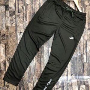 Men’s Black Embroidered Micro Polyester Trousers – XL to XXL