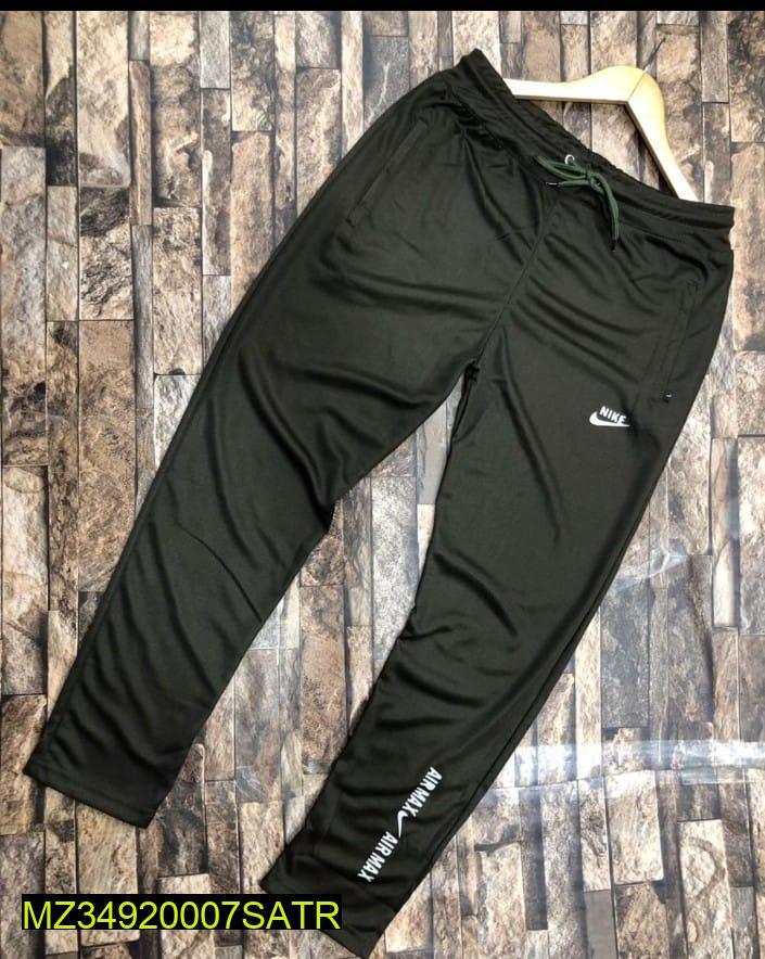 Men’s Black Embroidered Micro Polyester Trousers – XL to XXL