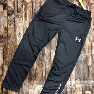 Men Black Under Armour Micro Polyester Sport Trouser
