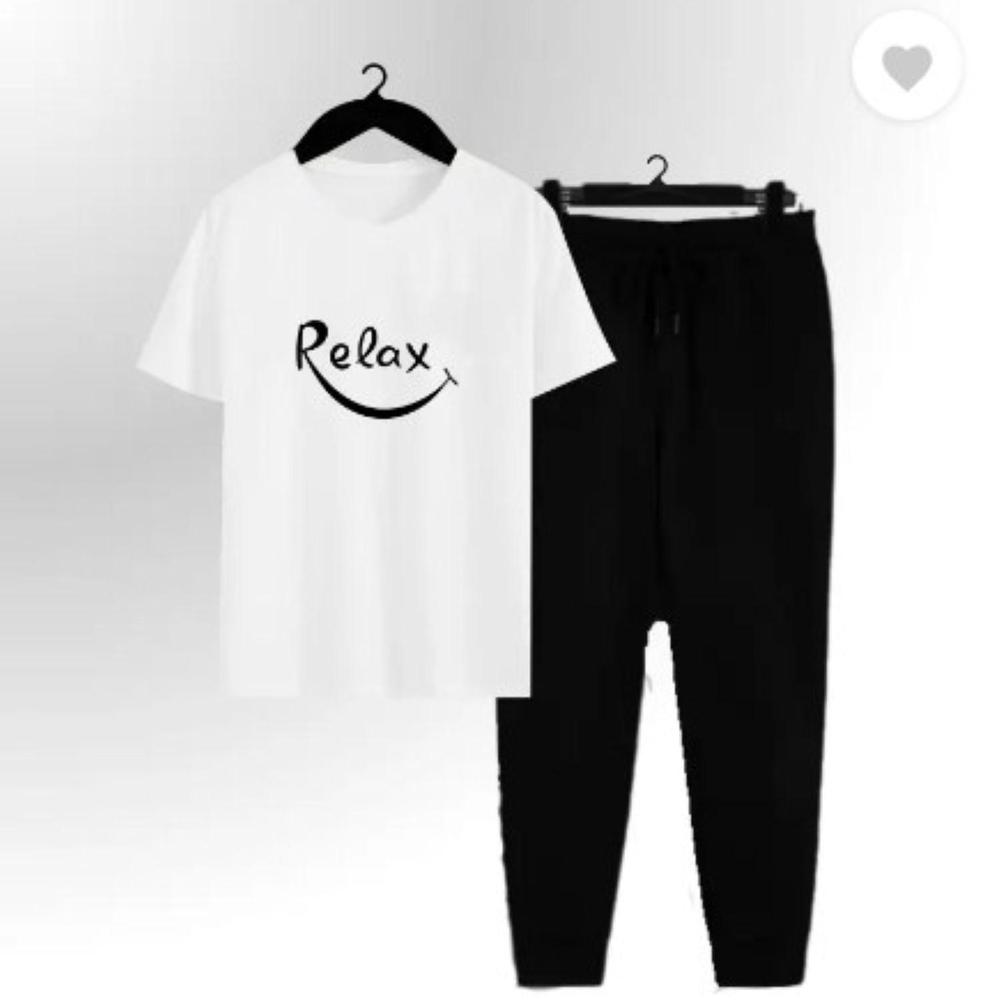Men Dri-Fit Printed Track Suit – White-Black, Yellow-Black & Black | Summer Slim Fit 2Pcs - Image 2