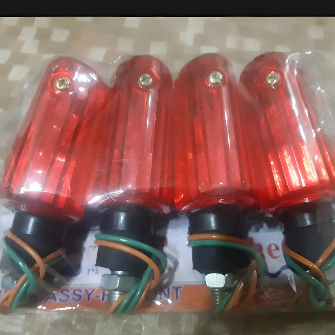 Fancy indicator for Bike Mini size flexible unbreakable red color 4 pcs - Image 4