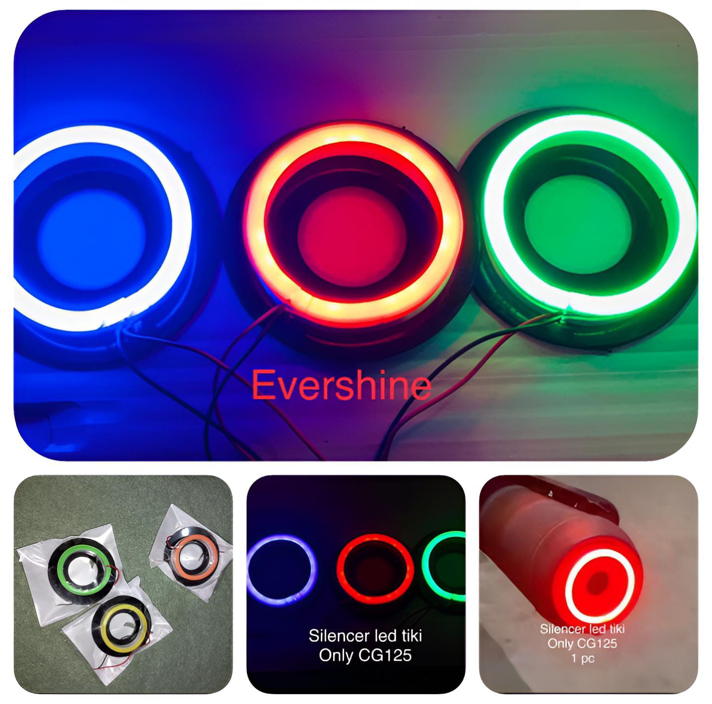 Silencer tikki neon led Round Light for honda 125 only - Image 4