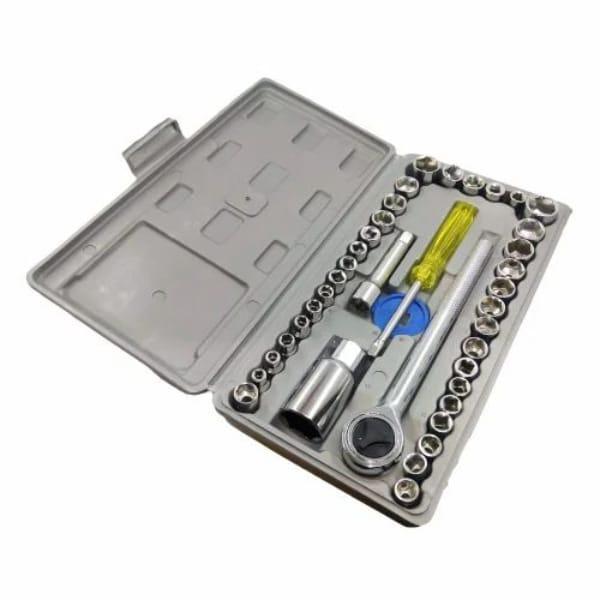 40pcs Aiwa Socket Wrench Tool Kit & Screwdriver And Socket Set - Image 2