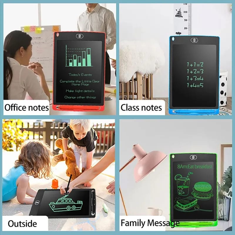 ( 8.5 / 10inch ) - LCD Writing Drawing Tablet | Kids Learning Table - Multi color (Random color) - Image 4