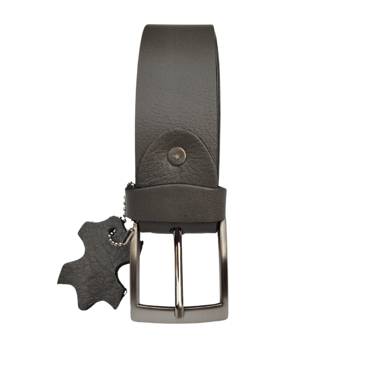 Men Buffalo leather belt grey color | Waist Belt for boys & Mens (Grey)