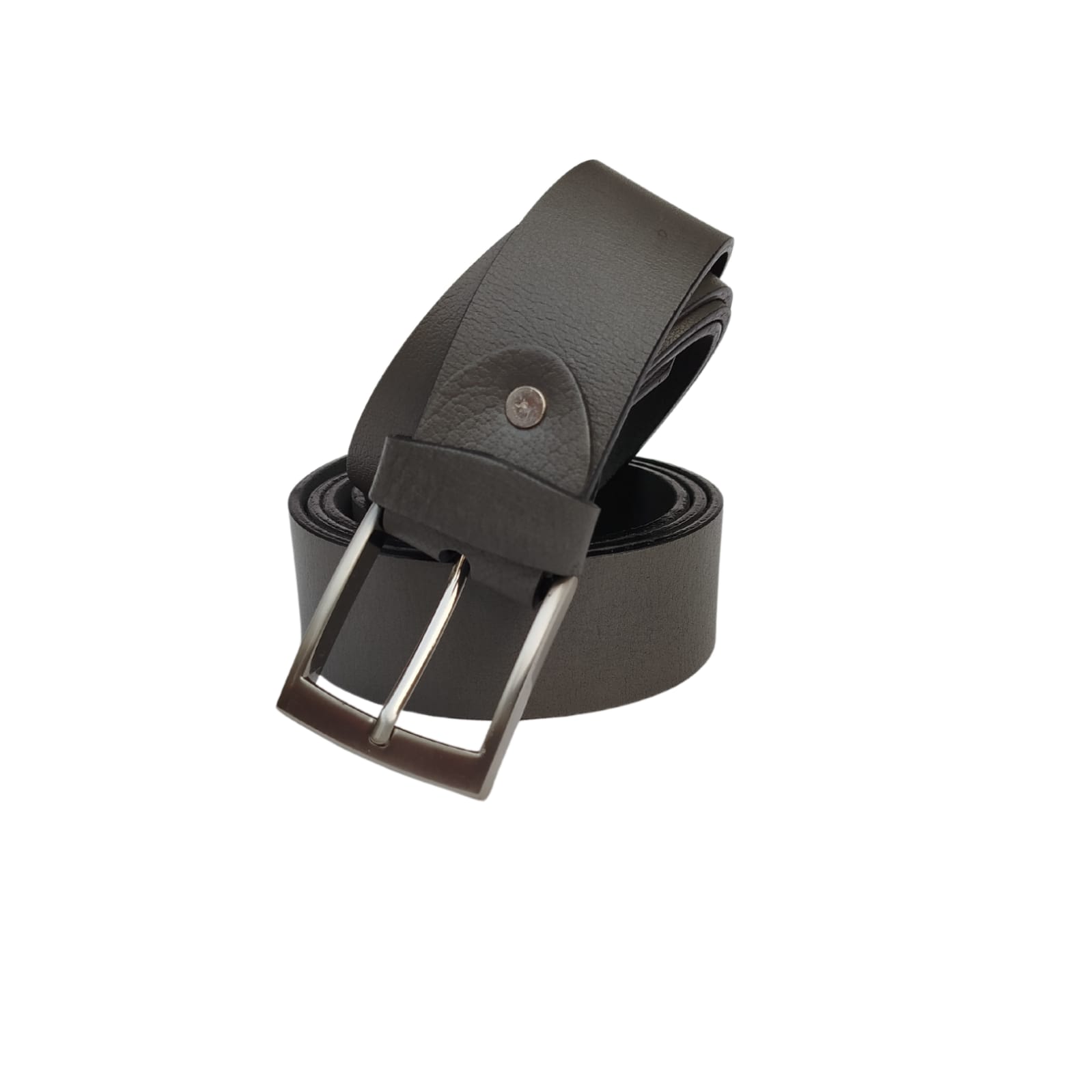Men Buffalo leather belt grey color | Waist Belt for boys & Mens (Grey) - Image 2