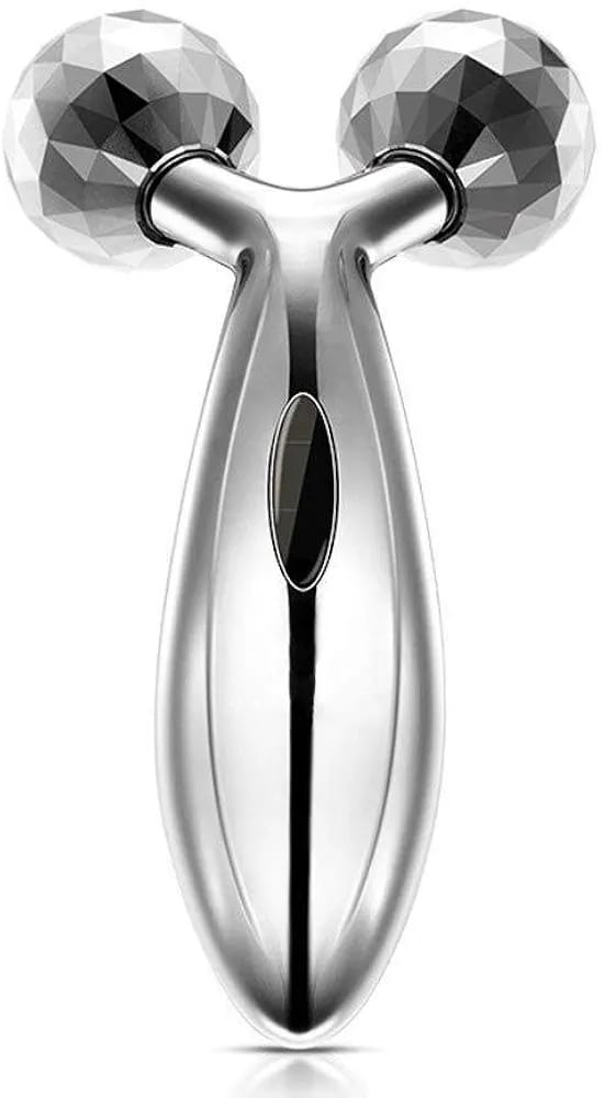 3D Face Massager Roller ? 360? Rotation Handheld Y-Shape Plastic Tool for Face Lifting, Anti-Wrinkle, Skin Firming, and Full Body Relaxation | NM-091 ( Random Color ) - Image 5
