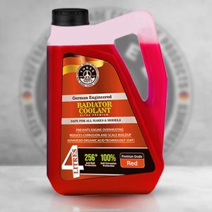 THREE GUYS Radiator Coolant Red â Premium Grade | Car Engine Coolant | German Engineered (4L)