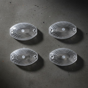 Indicator Cover For 125Cc Bikes Crystal White And Smog Color Pack Of 4 Pieces