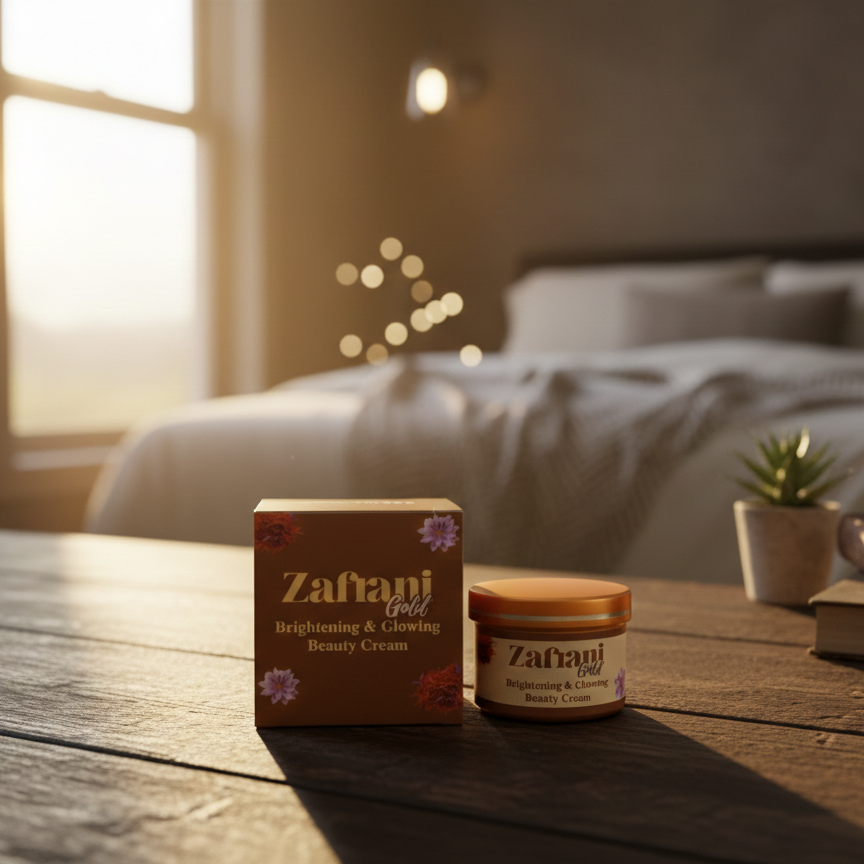 Zafrani Gold Brightening & Glowing Beauty Cream | 100g | Radiant Skin | Premium Skincare - Image 2