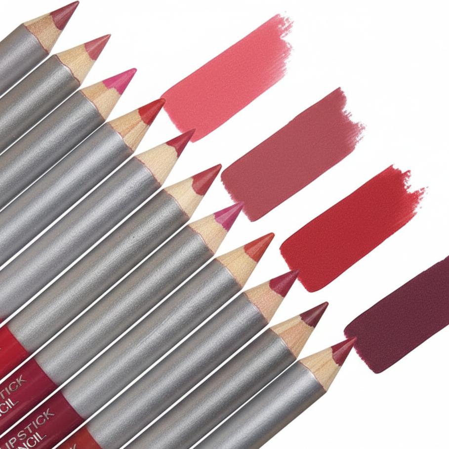 Kathleen High Pigmented Lip Pencil Smooth Creamy Texture | Multicolor Shades | Pack of 6 & 12 - Image 2