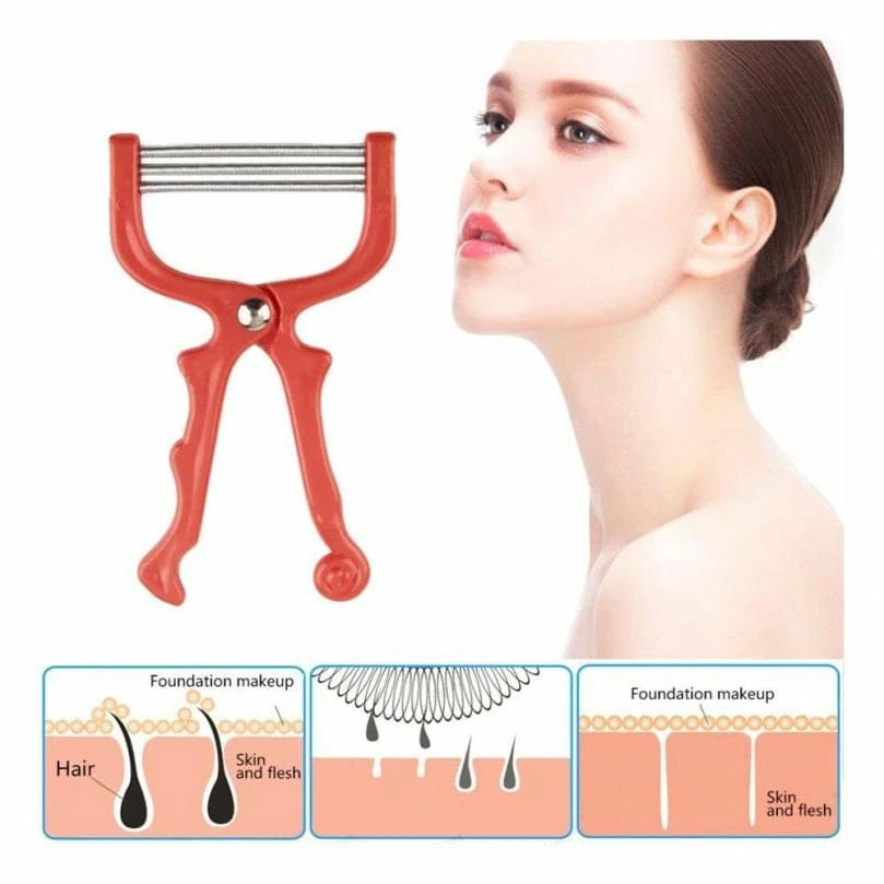Face Hair Remover Epilator Handheld Spring Face EpiRoller for Facial Hair Removal - Image 2