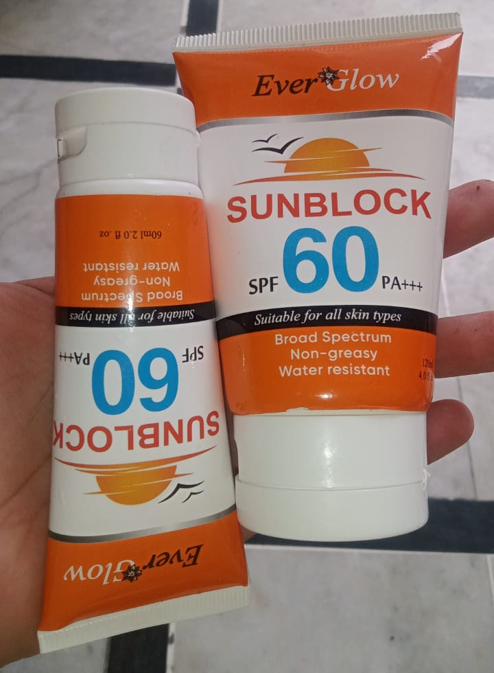 Ever Glow Whitening Sunblock SPF 60 | Brightening & Broad Spectrum Protection | Sunblock - Image 5