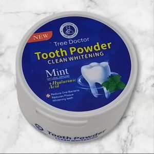 Tree Doctor Tooth Powder  Mint Clean Whitening Formula with Hyaluronic Acid | Plaque Removal & Fresh Breath | 50g