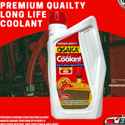OSAKA Premium Radiator Coolant - High Grade Red (Automotive Grade) | Engine Cooling System Protector | Metal Corrosion Prevention (1L) - Image 3