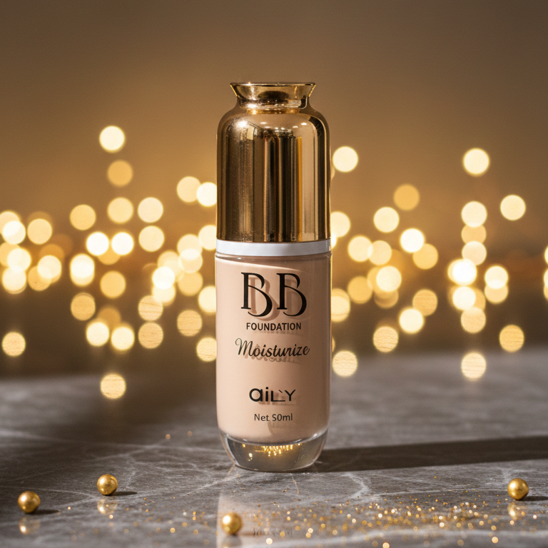 Aily BB Foundation Moisturizing Liquid Foundation | 50ml | Smooth, Natural & Hydrating Coverage