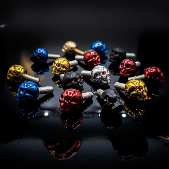 Skull Bolt Decorative Fastener â Metal Khopri Design Dumchi Bolt China - Image 4