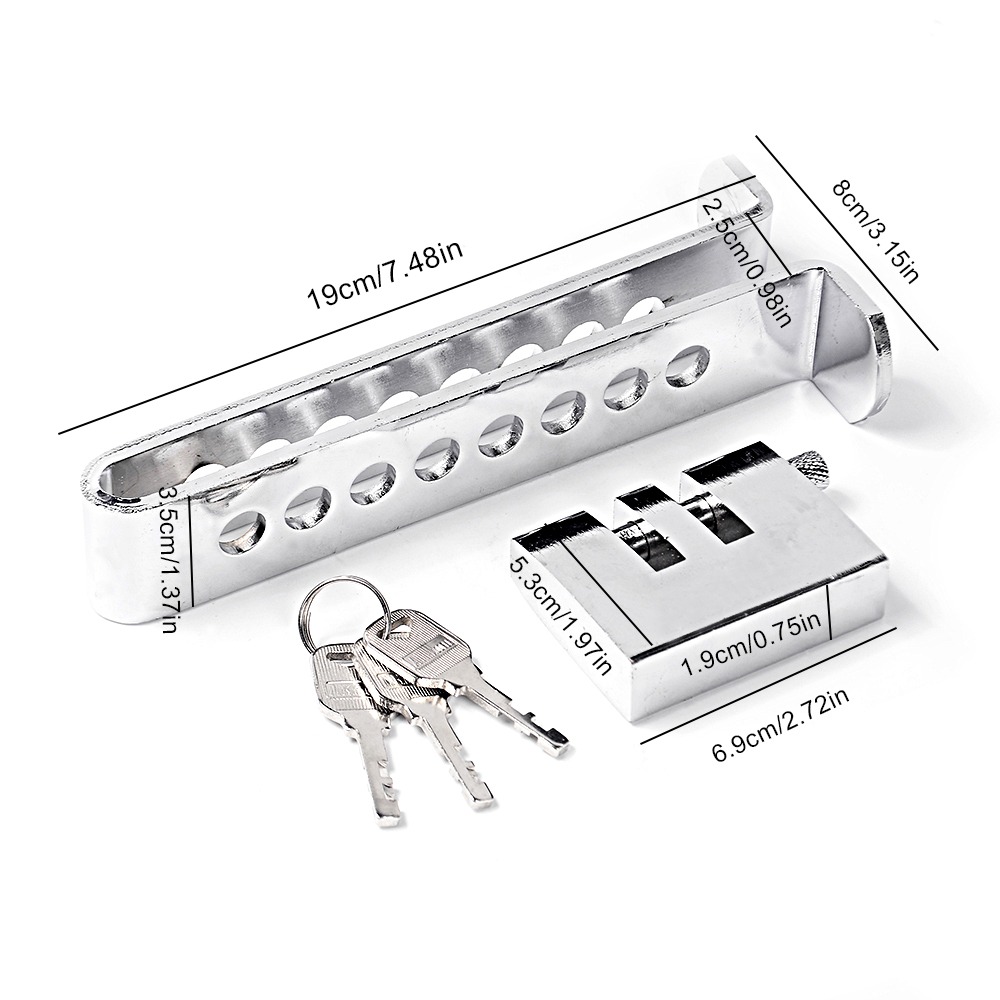 Universal Car Pedal Lock Anti Theft Lock Pedal Lock 8 holes for almost all Cars - Image 3