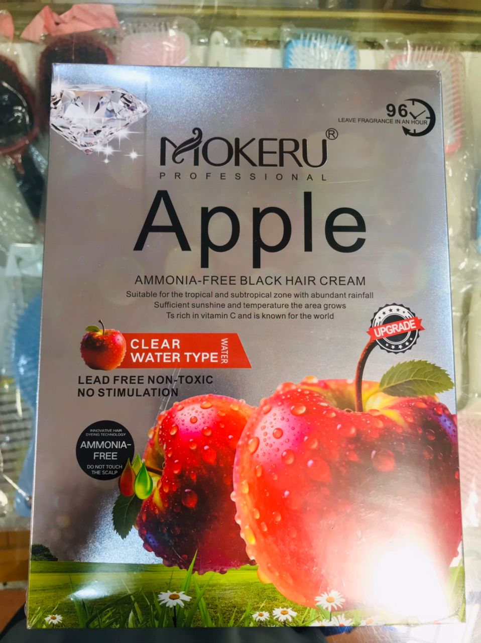 Mokeru Professional Apple Ammonia-Free Black Hair Cream Non-Toxic Fast Hair Dye for Men and Women - Image 3
