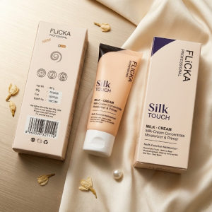 Flicka Professional Silk Touch Milk-Cream Multi-Function Moisturizer & Primer - 60 gm