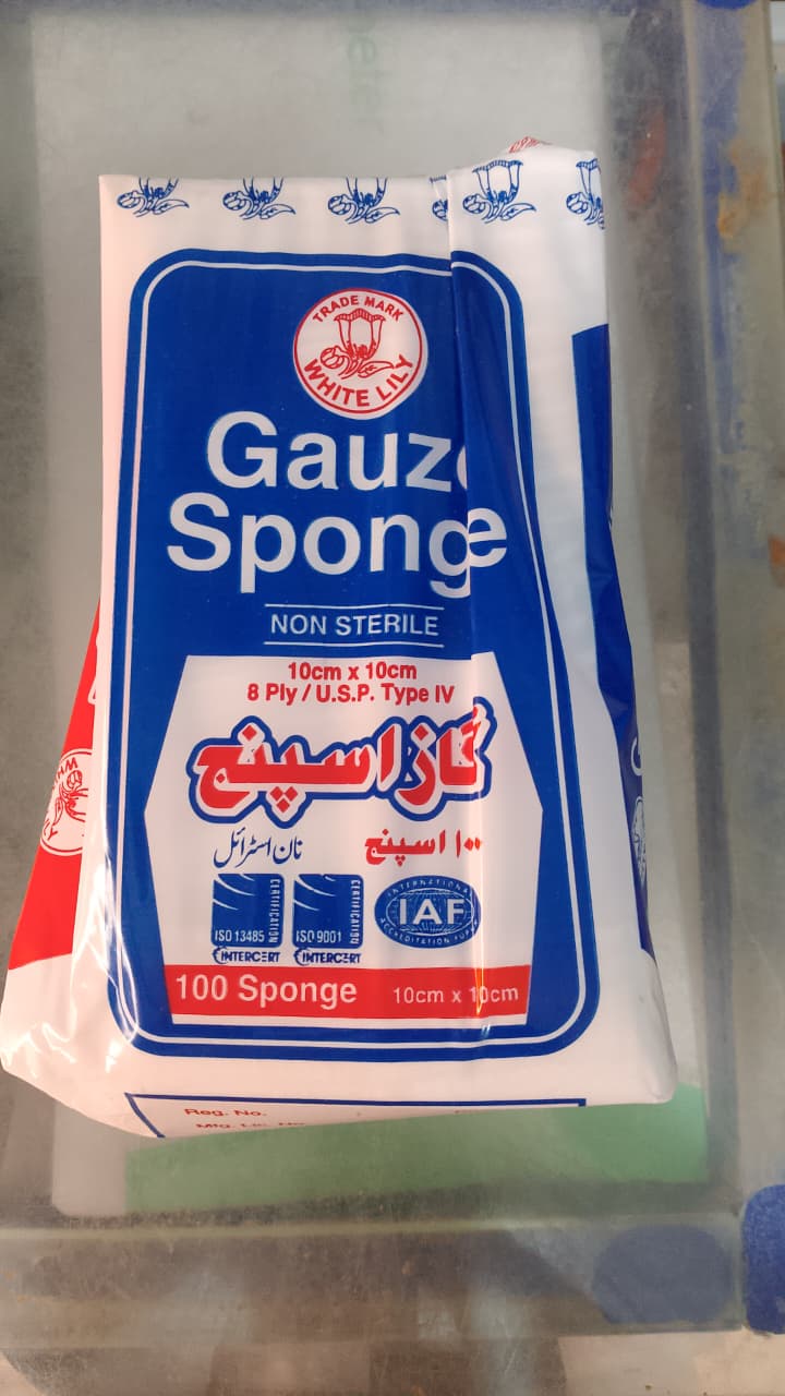 White Lily Gauze Sponges Pack of 100 Sterile, Soft & Absorbent Medical Sponges for Wound Care, Dressing, Cleaning & First-Aid Use - Image 3