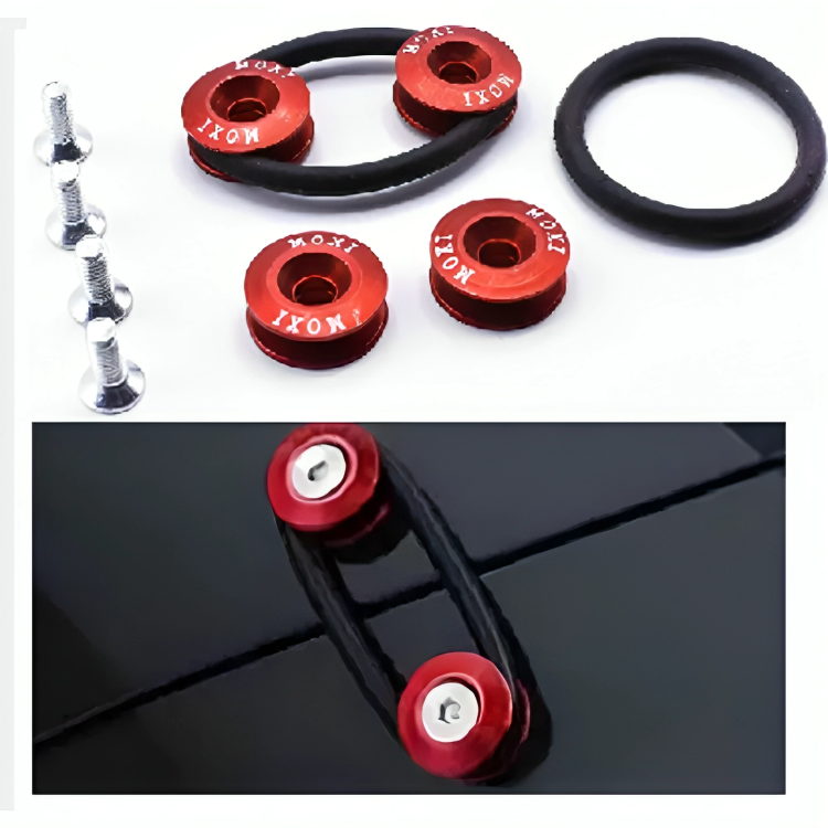 Motorcycle Fancy Chain Cover Bolts with Washer 4 Pcs Set â Red, Golden, Blue - Image 2
