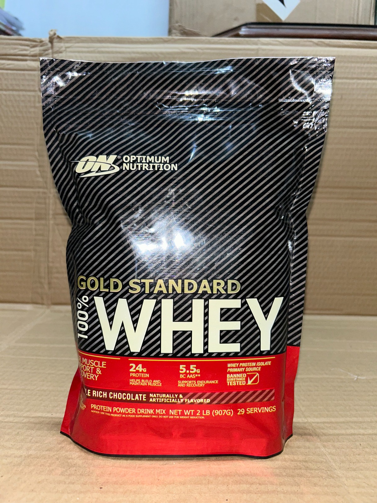Optimum Nutrition Gold Standard 100% Whey Protein Powder 2LB Premium Whey Blend for Muscle Recovery & Lean Muscle Support - Image 3