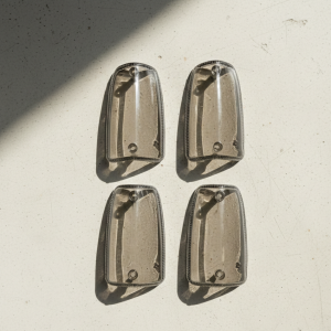 Premium Indicator Cover for 70cc Bikes â Crystal White & Smog
