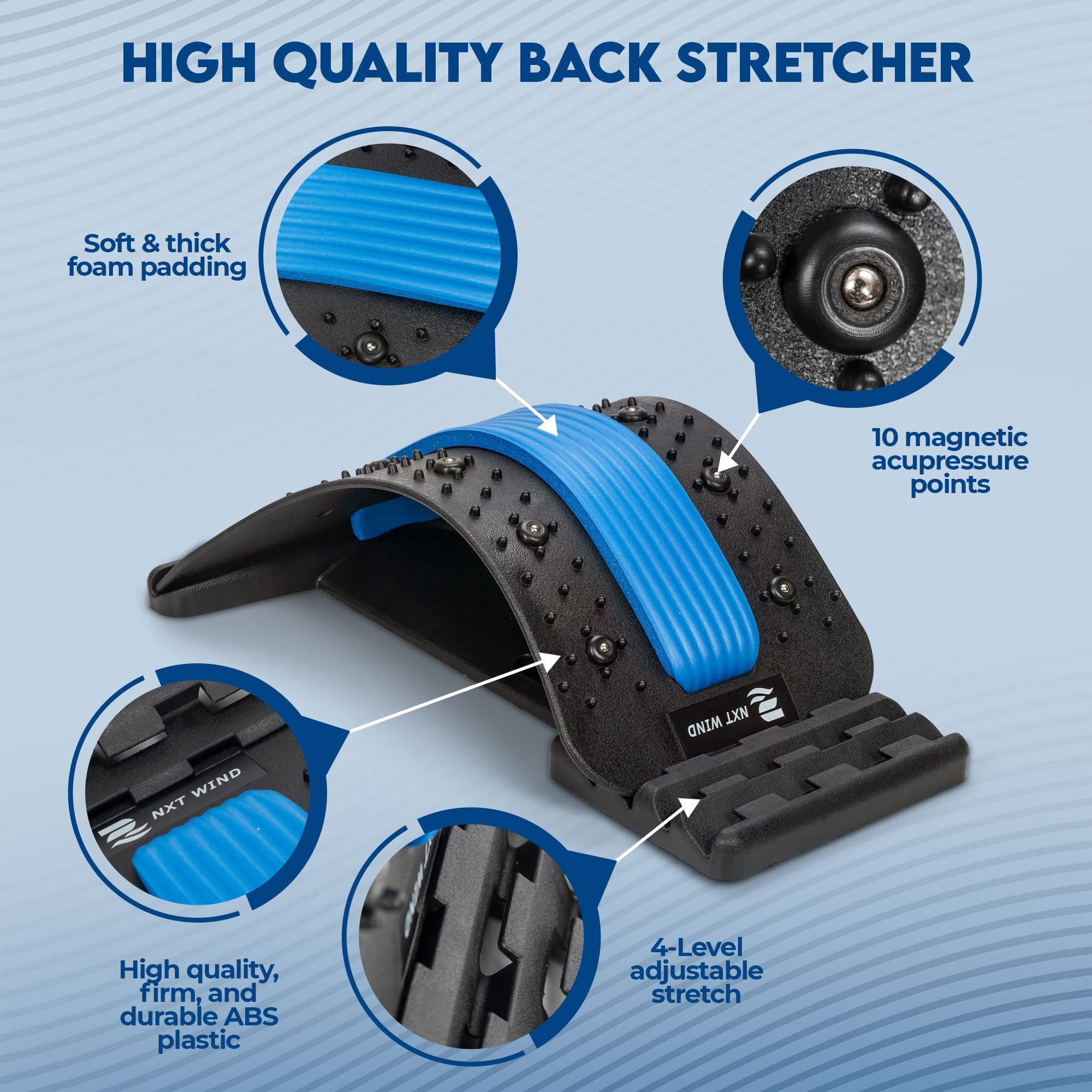 Chiropractic Magic Back Stretcher | Lumbar Massage Support | Spine Pain Relief | Posture Corrector - Image 4