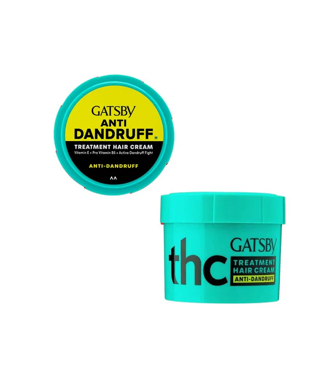 GATSBY Hair Cream 125g Anti Dandruff & Normal | Long Lasting Moisturizer with Vitamin E & Pro Vitamin B5