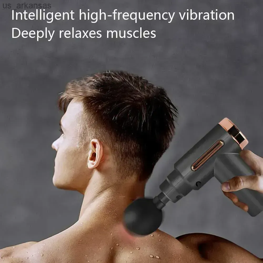 Professional Smart Percussion Massage Gun High-Intensity Deep Tissue Muscle Massager with 4 Interchangeable Heads for Athletic Recovery & Pain Relief 5 in 1 - Image 4