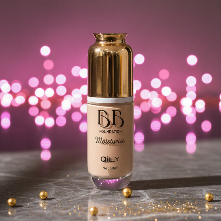 Aily BB Foundation Moisturizing Liquid Foundation | 50ml | Smooth, Natural & Hydrating Coverage - Image 2