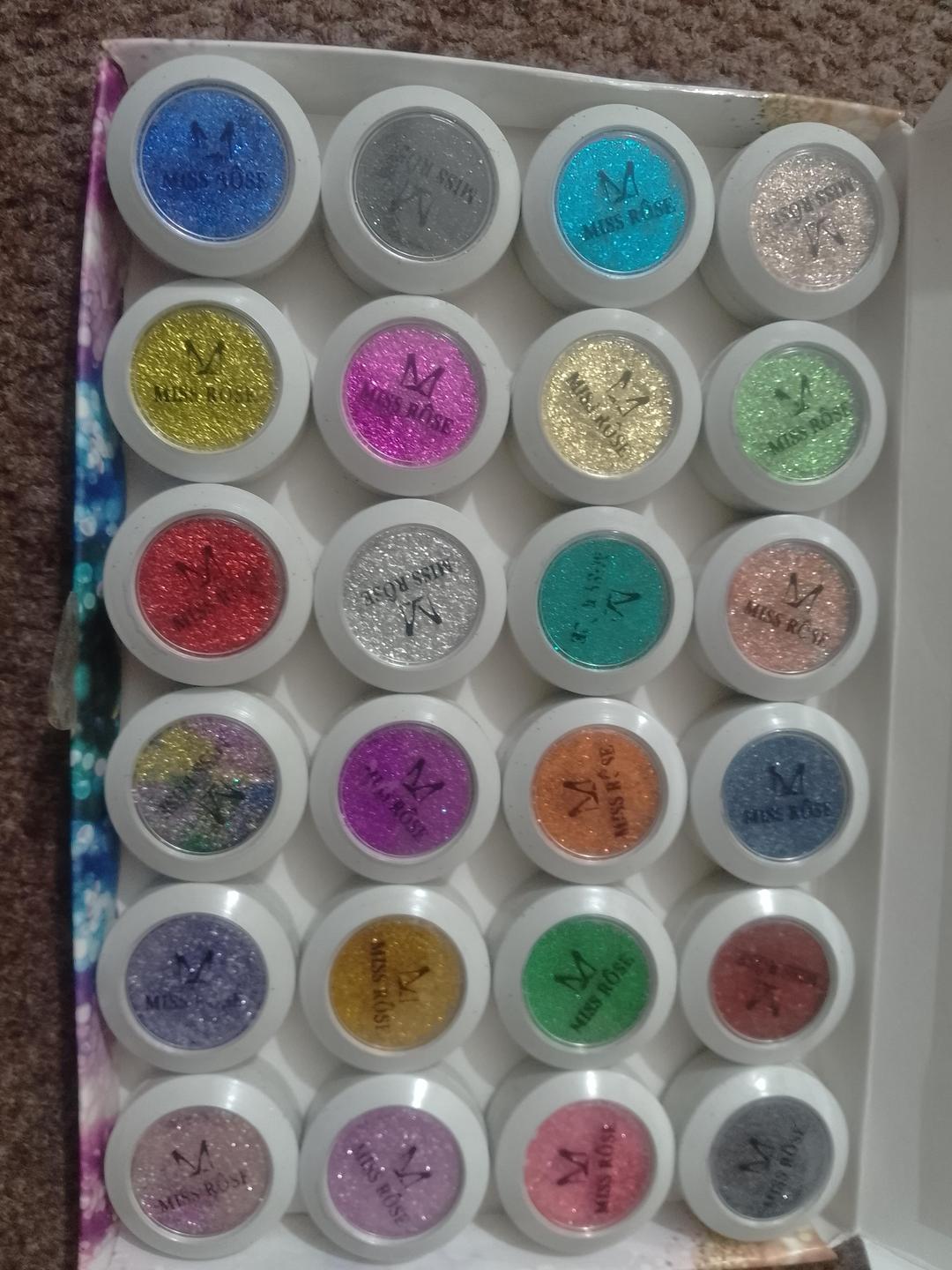 Miss Rose Multicolor High Pigmented Glitter Shimmer Eyeshadow Palette Set Professional Eye Makeup - Pack of 24 - Image 4
