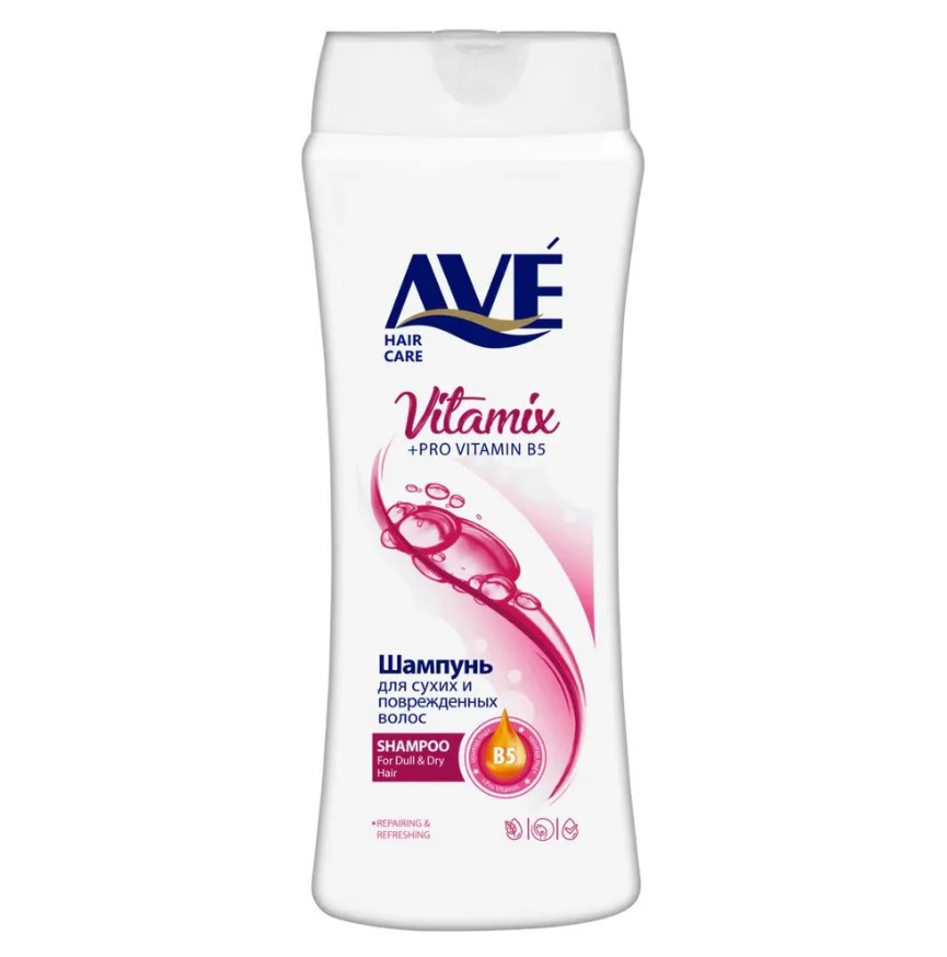 AVE Shampoo 750ml Made in Iran with Multivitamin Extract for Strong and Healthy Hair