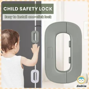 Child Safety Fridge Lock – One Hand Operation Refrigerator Door Lock for Kids | ABS Material
