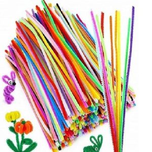50 Pcs Colorful Pipe Cleaner Sticks for Arts & Crafts – DIY Chenille Stems for Kids Project
