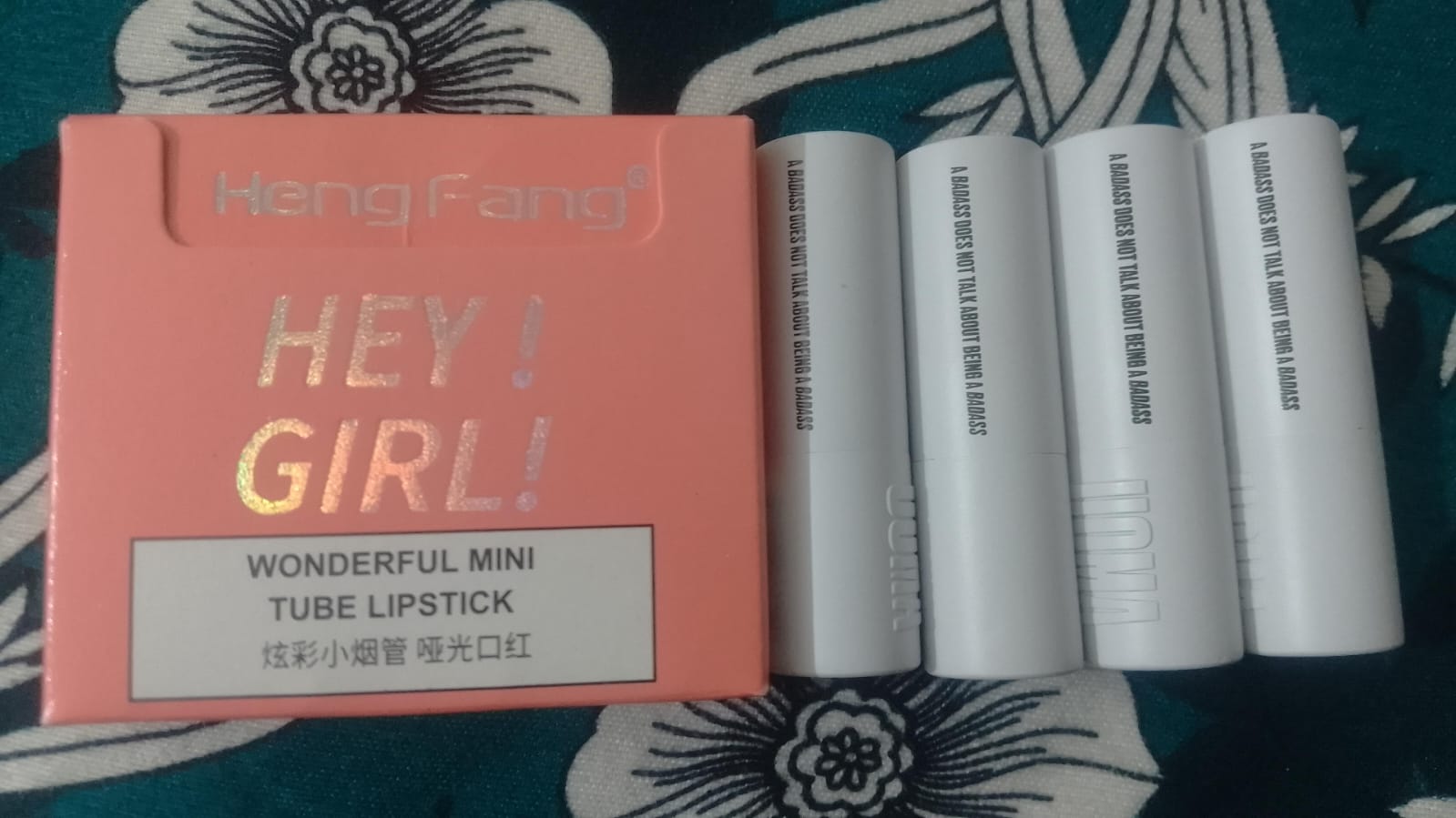 Hey Girl 4 Pcs Lipstick Set Creamy Multicolor Lipsticks - Image 4