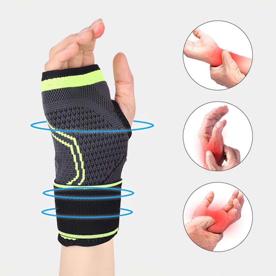 Professional Wrist Support Sleeve Half Finger Wrist Band Palm Support For Sports And Daily Use - Image 2
