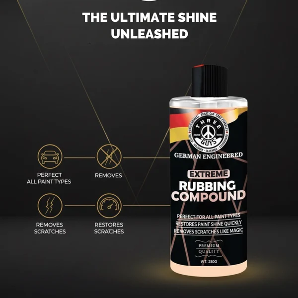 Extreme Rubbing Compound â Scratch & Swirl Remover | THREE GUYS | German Engineered (250g)