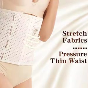 M + Belly Belt 6 Hooks Body Shaper & Tummy Controller ~ Size : 3XL ~ Color : Skin