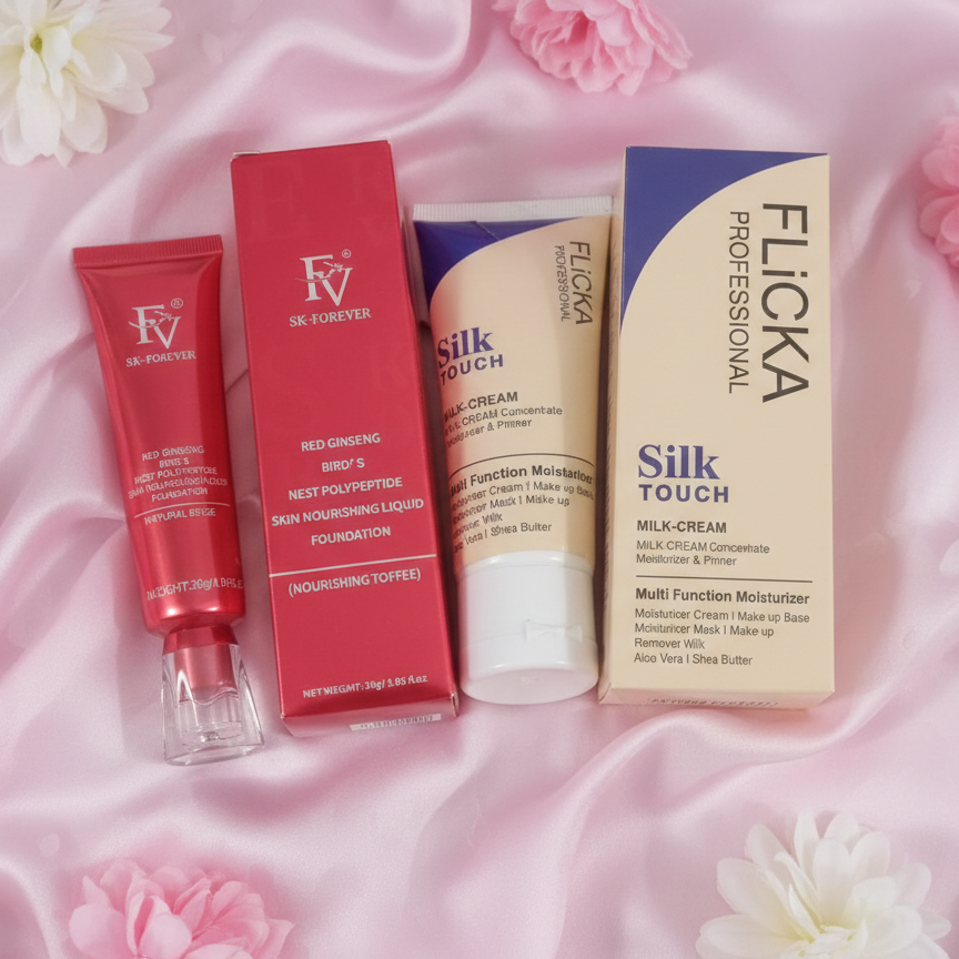 Flicka 2-In-1 Makeup Deal Primer (60g) + Foundation (30g) Combo - Image 5