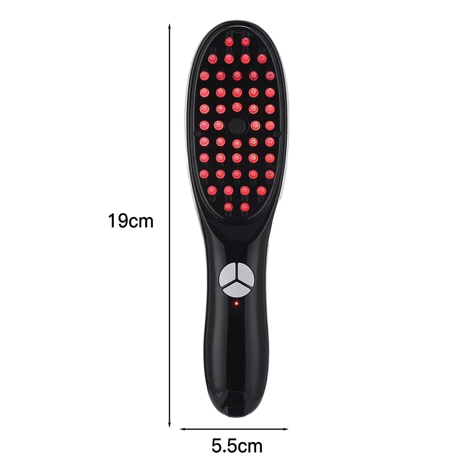 Electric Massage Comb Blue & Red Light Therapy, Vibration Brush, Spray & Negative Ion Scalp Massager (Rechargeable) - Image 2
