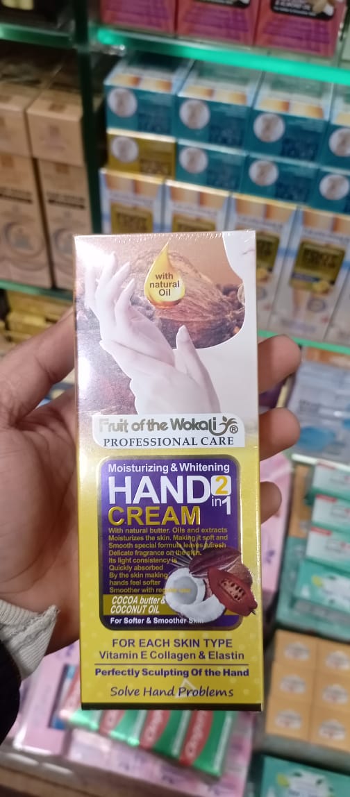 Fruit of the Wokali Smooth Moisturizing Hand Cream 130 ML With Cocoa Butter & Coconut Oil for Soft Hands - Image 3