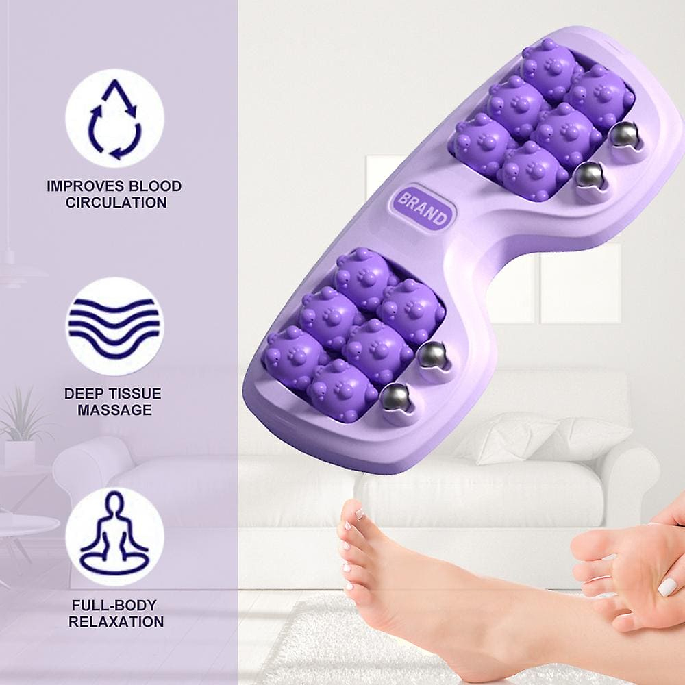 Roller Manual Foot Massager Body Stress Buster & Accupressure Point Device for Foot & Leg Pain Relief (Random Color) - Image 2
