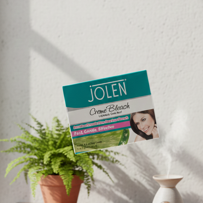 Jolen Creme Bleach - Lightens Dark Hair on Face and Body - Gentle & Effective Formula - 1 oz - Image 2