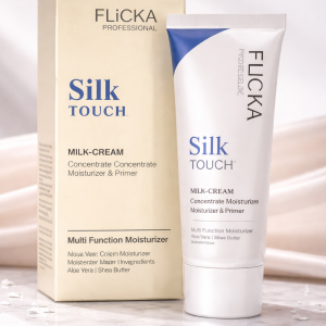 FLiCKA Silk Touch Milk Cream Moisturizer & Primer  2-in-1 Hydrating Base | Aloe Vera & Shea Butter | Smooth, Long-Lasting Finish
