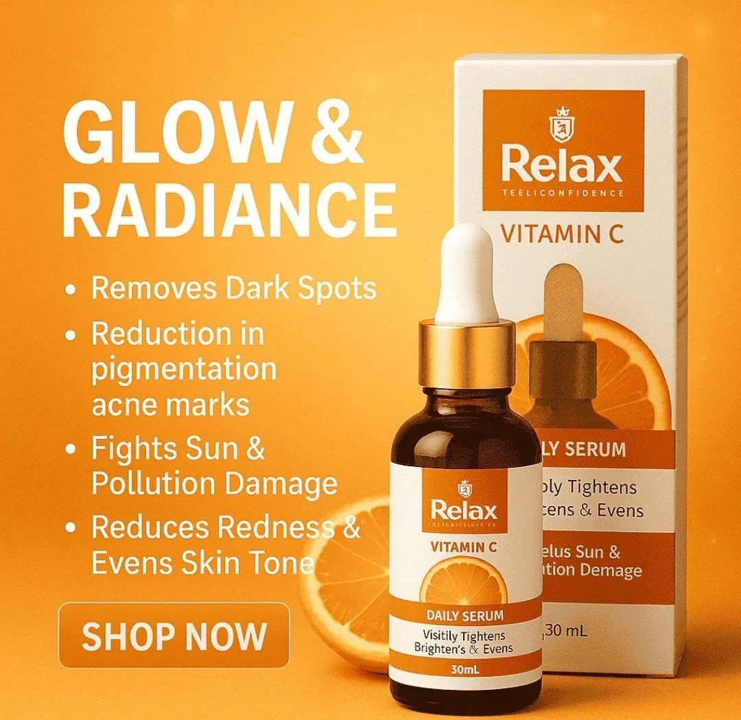 Relax Vitamin C Daily Serum - 30ml | Visibly Brightens, Evens Skin Tone, and Reduces Aging Signs for a Radiant, Youthful Glow - Image 2